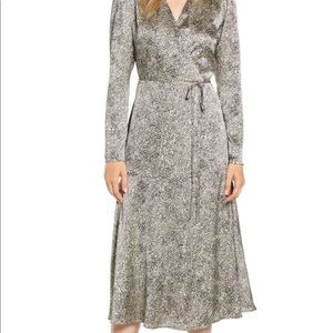 Silk wrap dress